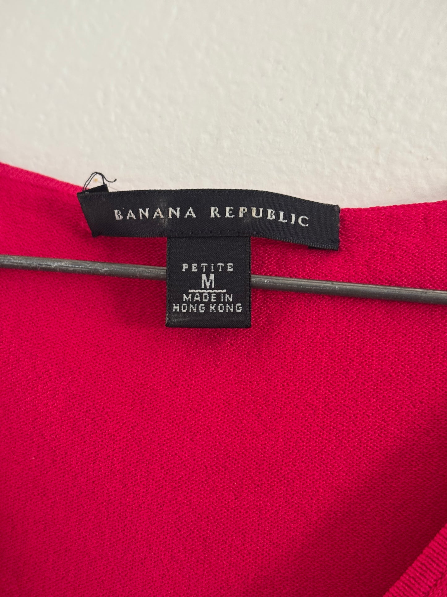Banana Republic Fuchsia Tank Size Petite Medium