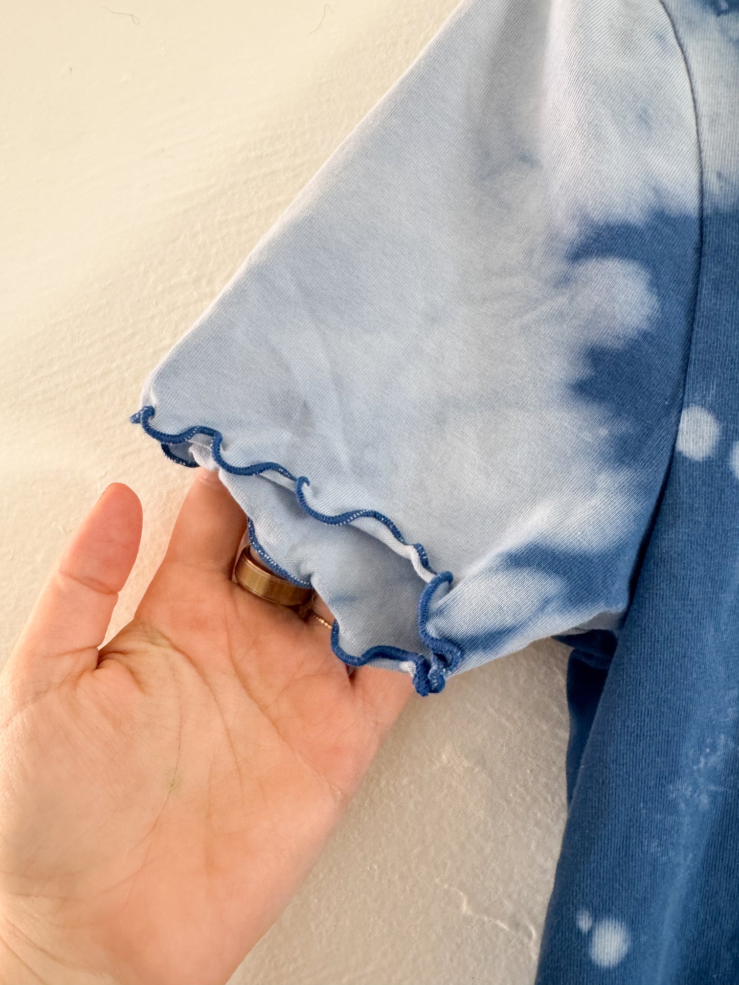 ASOS Design Blue Tie-Dye Tee Size X-Small