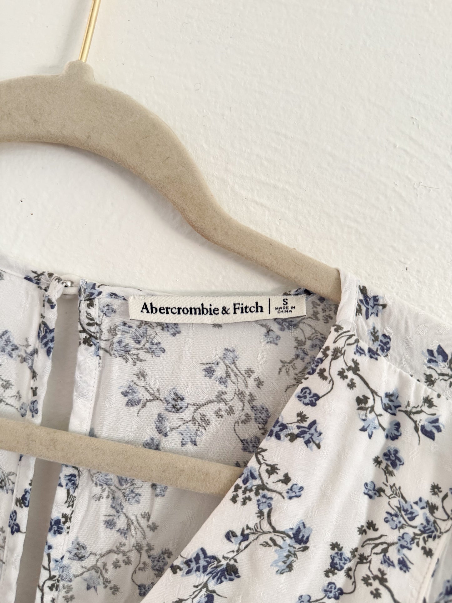 Abercrombie & Fitch Blue Floral Dress Size Small
