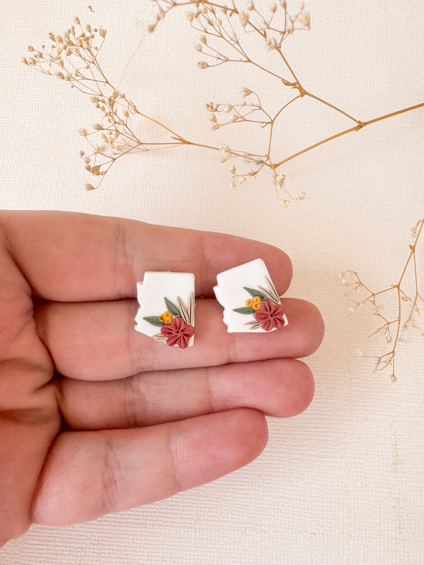 Floral Arizona Studs