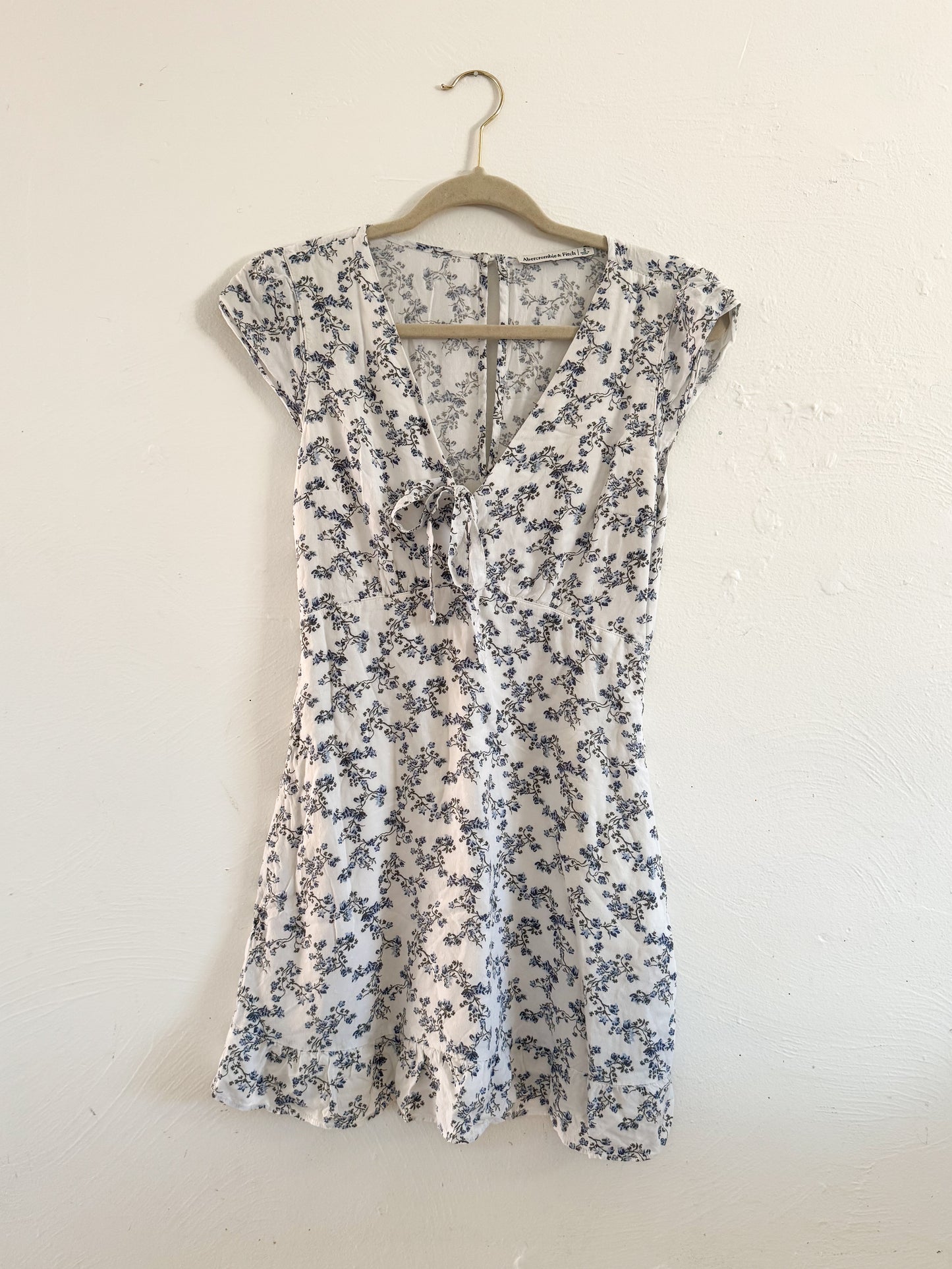 Abercrombie & Fitch Blue Floral Dress Size Small