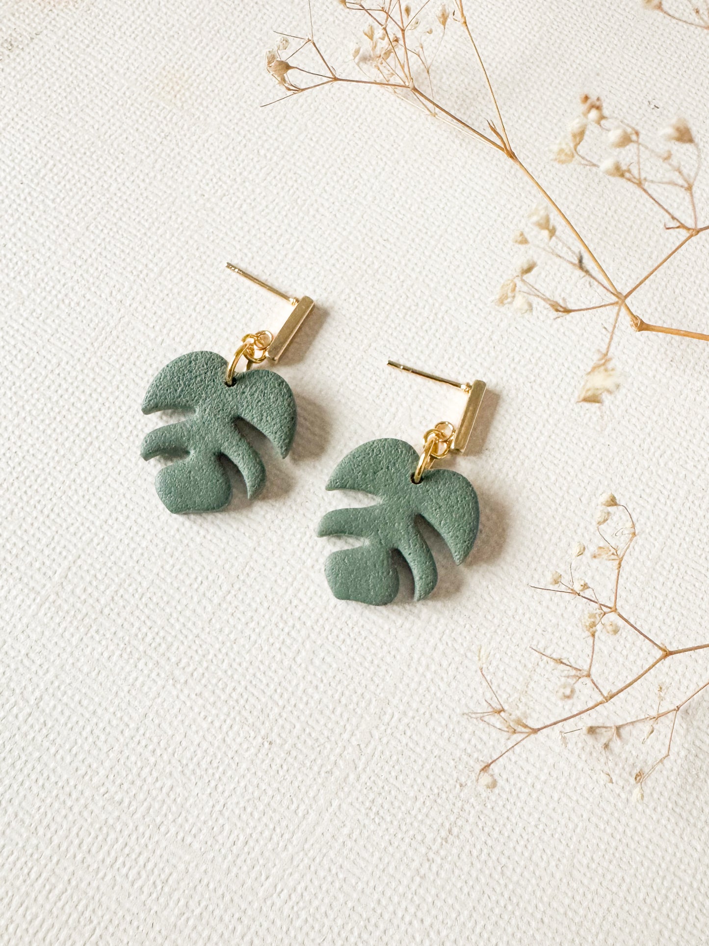 Monstera Earrings