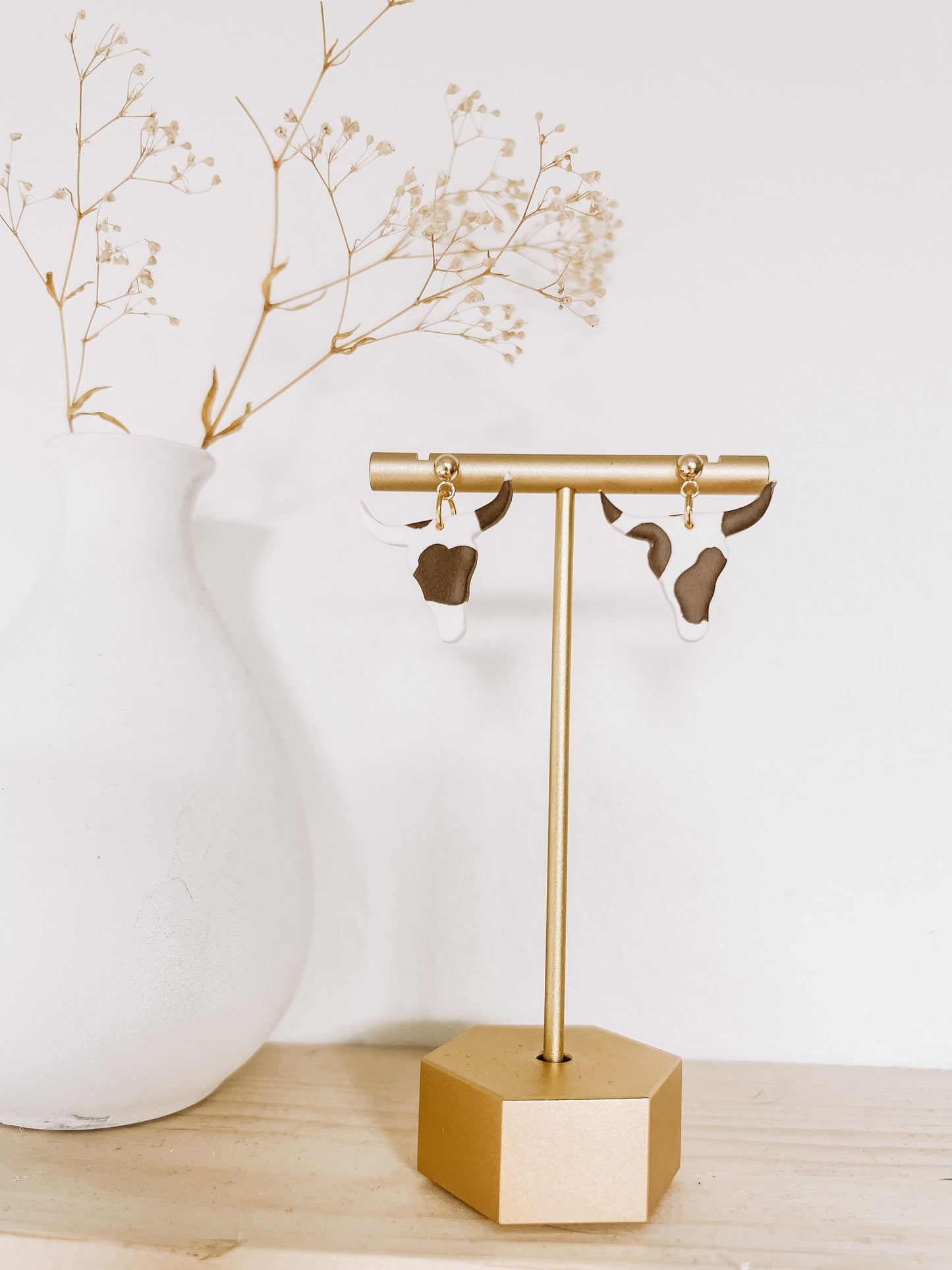 Cow Print Bulls- Brown