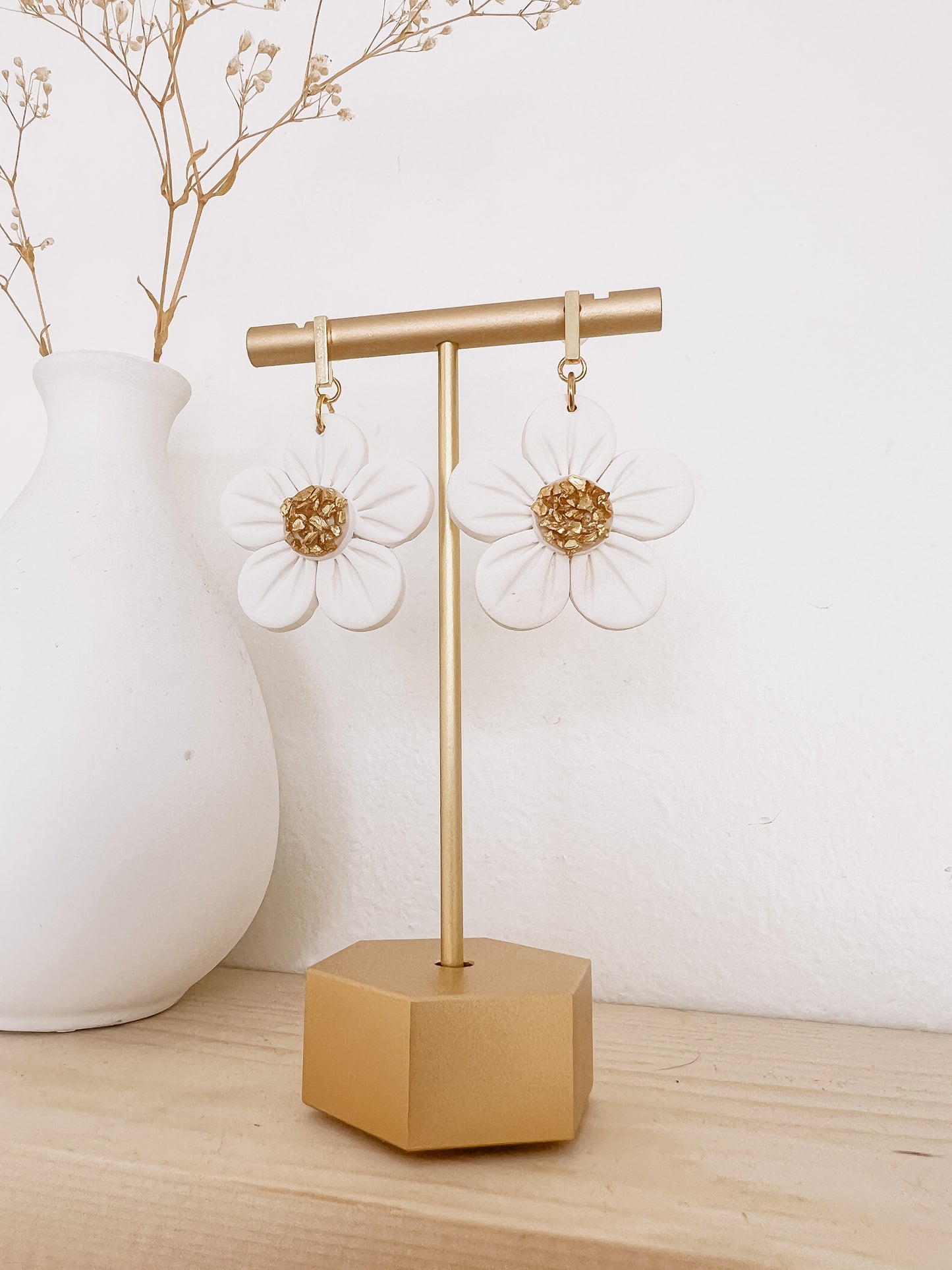 White Flower Dangles