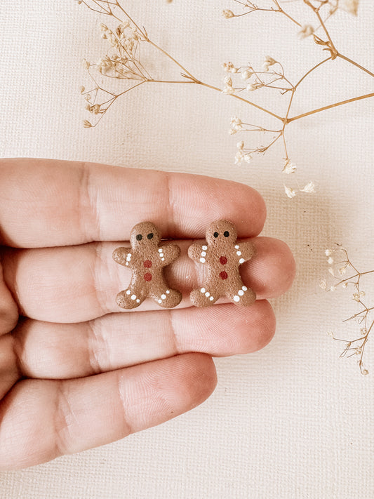 Gingerbread Man Studs