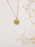 Gold Filled Sunflower Necklace