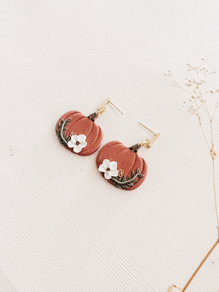 Pumpkin Patch Earrings | Orange