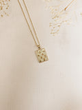 Gold Filled Checker Necklace