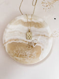 Gold Filled Checker Necklace