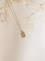 Gold Filled Checker Necklace